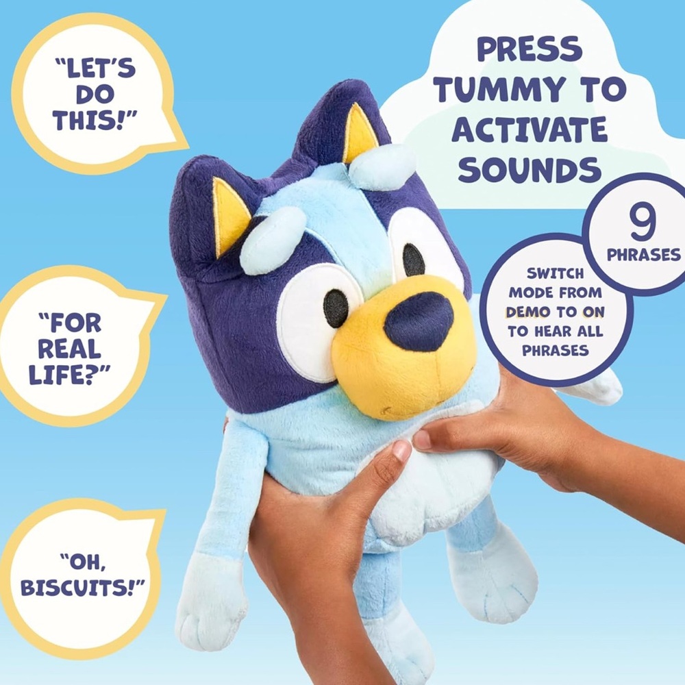 Lot of Two, Bluey and Bingo Talking Plush Toys - Picture 5 of 9